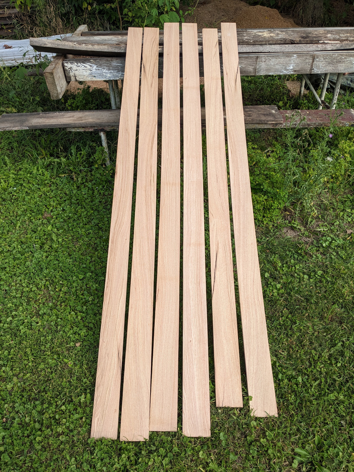 Red Oak Quarter and Rift Sawn Trim Boards Planed