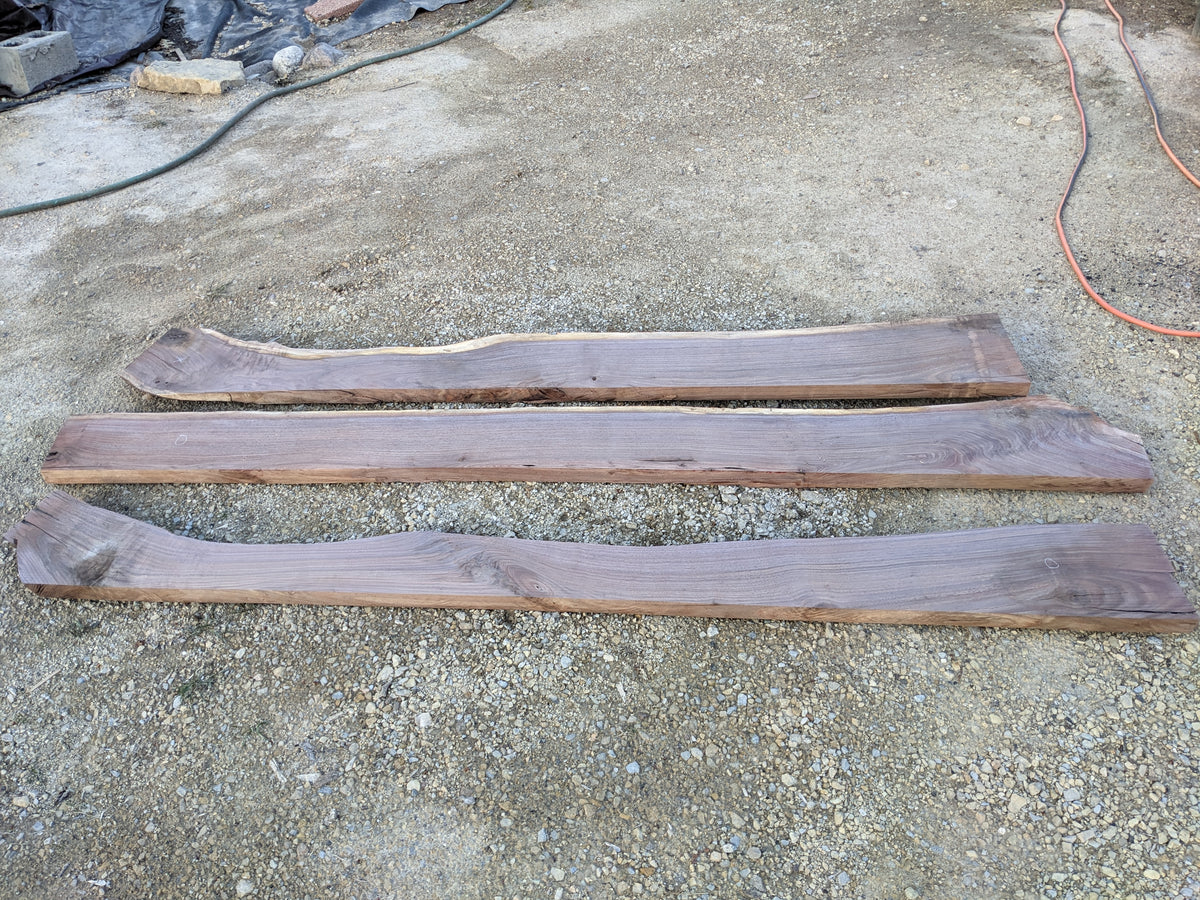 Walnut Woodworking Lumber 2" Thick Live Edge